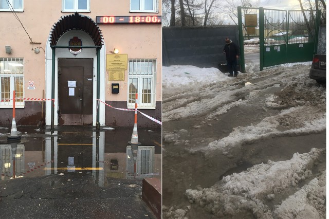 Кому не нравился гололёд в Москве, вот вам лужи