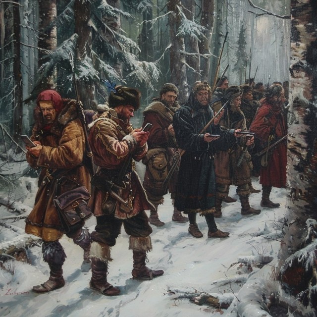 1613 год. Иван Сусанин завёл поляков туда, где не ловит связь