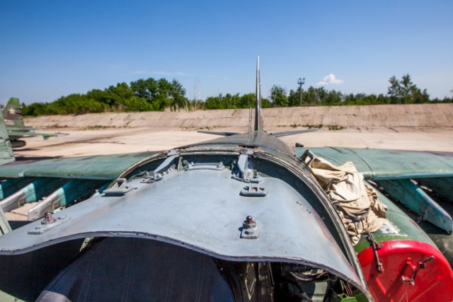 Липецкая авиабаза. Су-25 и Су-24