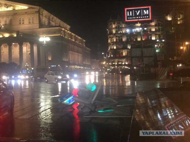Гроза в Москве, 13.07.2016. Видео