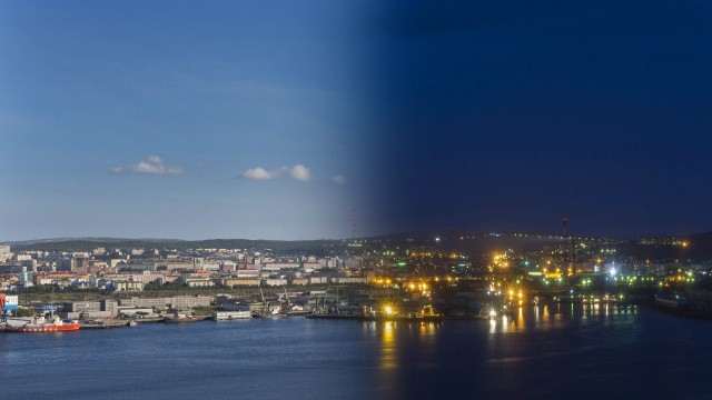 Полярная ночь. Мурманск