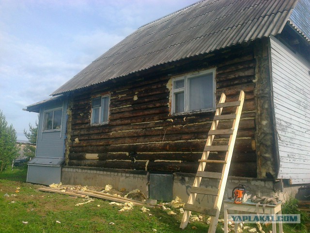 Утепление альтернативное, шлифовка и покраска б.у домов.