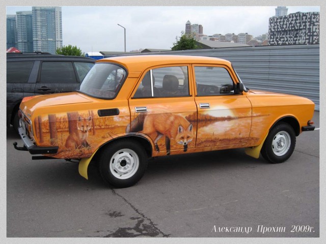 Рисунки животных аэрографом