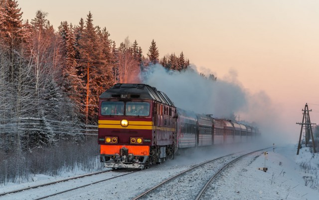 Зимняя железная дорога