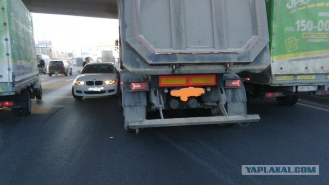Сегодня на МКАДе обсуждали мертвые зоны самосвала MAN