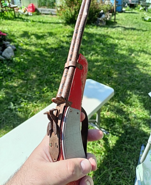 Нашёл на даче оружие