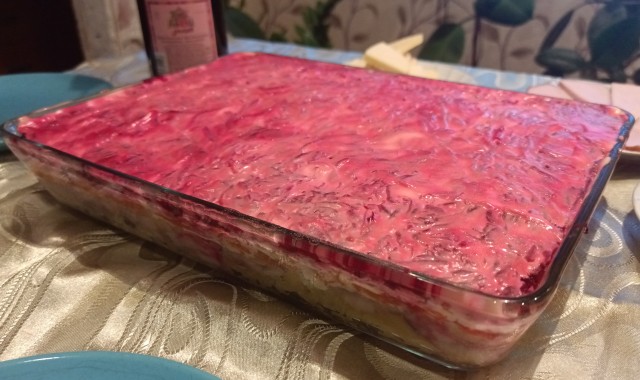 Селёдка под шубой на новый лад
