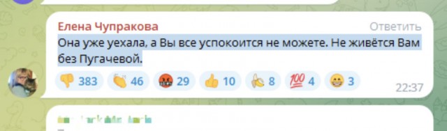 Певица Алла Пугачева прилетела в Москву