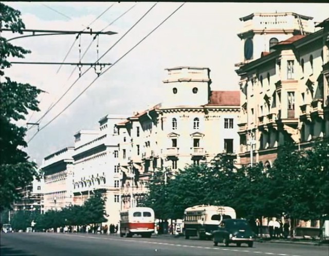 Стоп кадр: Минск 1953 года в цвете