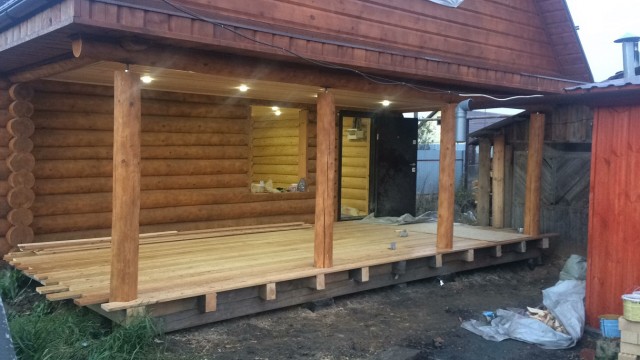 Пристрой-беседка к бане на даче своими руками