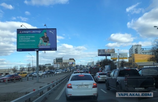 Москва. Почти пустые дороги. 23.03.20