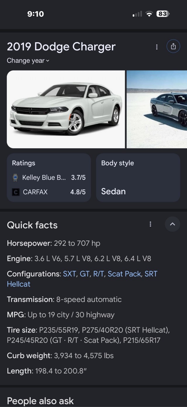Dodge Charger 6.2