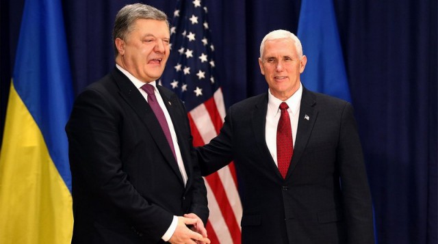 Дональд Трамп и Пётр Пороше́нко
