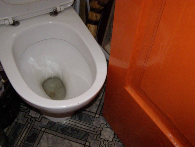 И такое случается (2 фото унитаза)