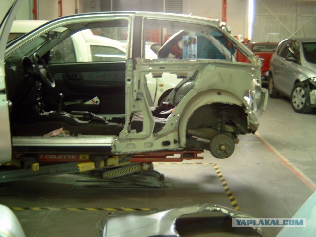 Ремонт автомобиля со сложным перекосом.