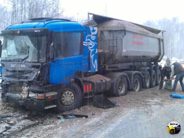 Ужасная авария на трассе в Бабино
