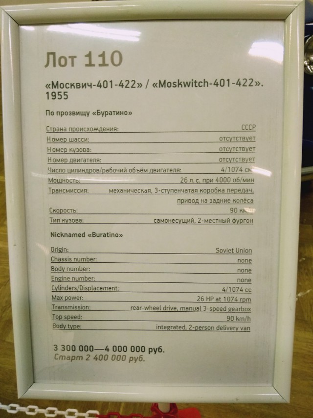 Про выставку редких и антикварных автомобилей
