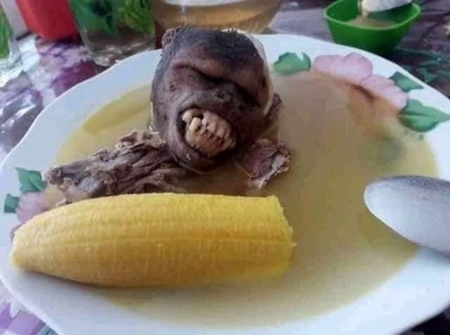 Обезьянку жалко ...