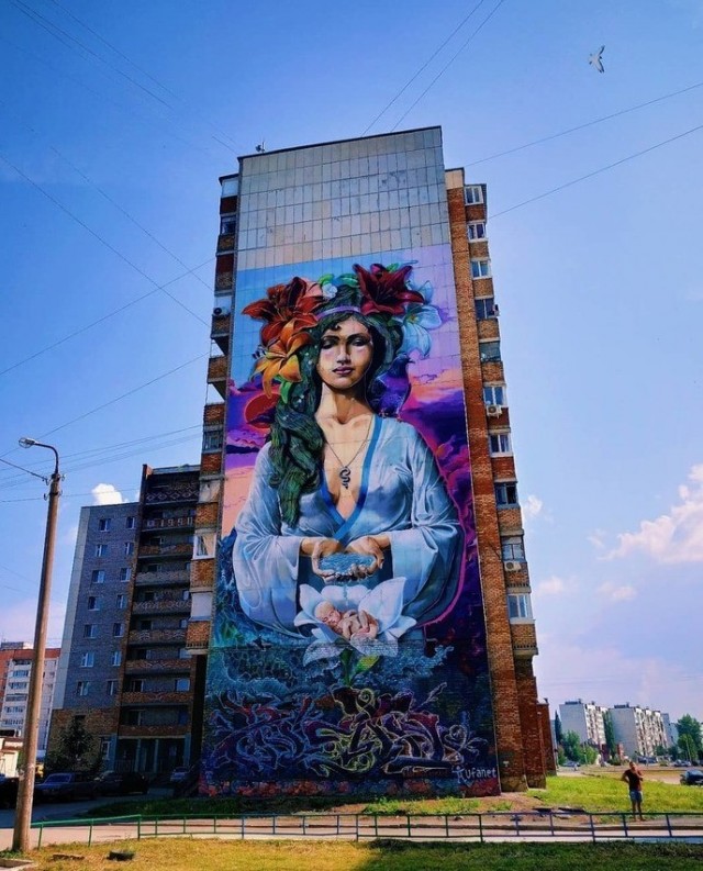 Граффити на жилых домах