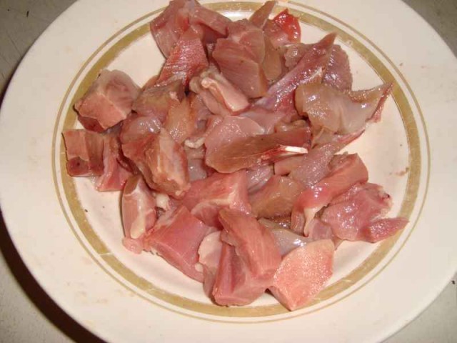 Кус-кус с овощами, кешью и курицей