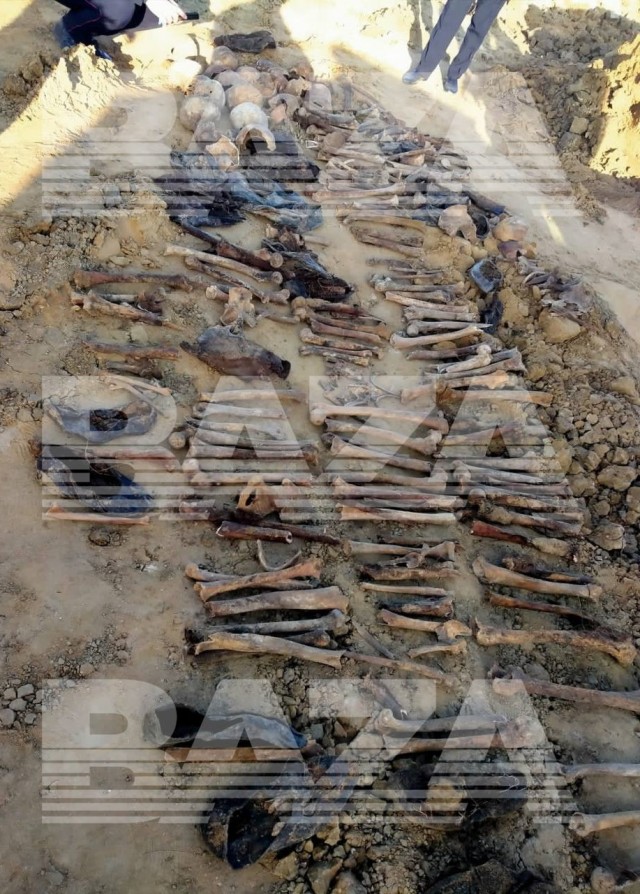 В Дагестане нашли массовое захоронение. У некоторых черепов видны дырки.