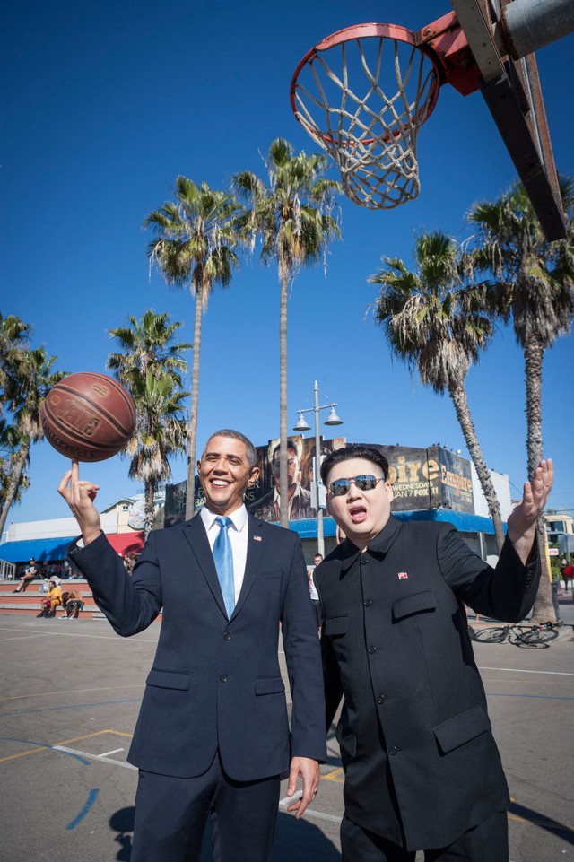 Прогулка Обамы и Ким Чен Ына