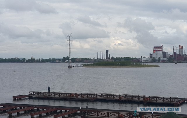 В Ижевске по пруду плывет остров с деревьями!