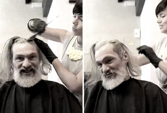"Это я?" Ловкость рук парикмахера изменила внешность бездомного испанца до неузнаваемости