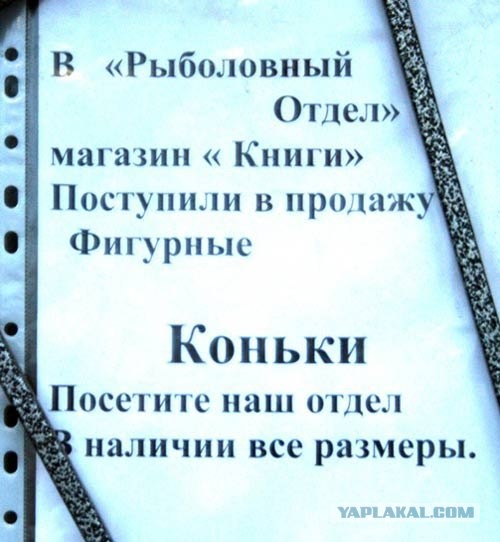 Коньки из книжного