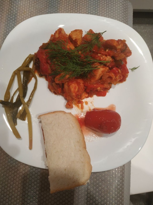 Пеппероната из курицы