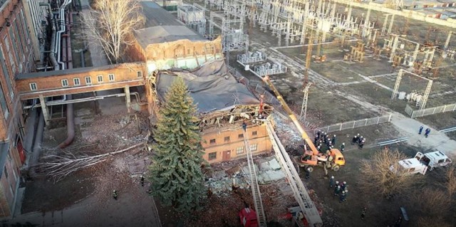 В Тамбове обрушилось здание ТЭЦ