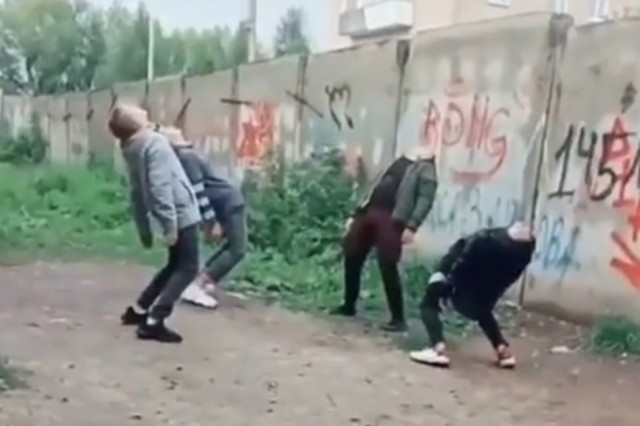 Съёмки кино про зомби? Нет!