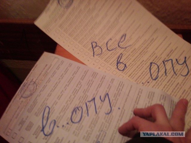 Выборы-2014: испорченные бюллетени