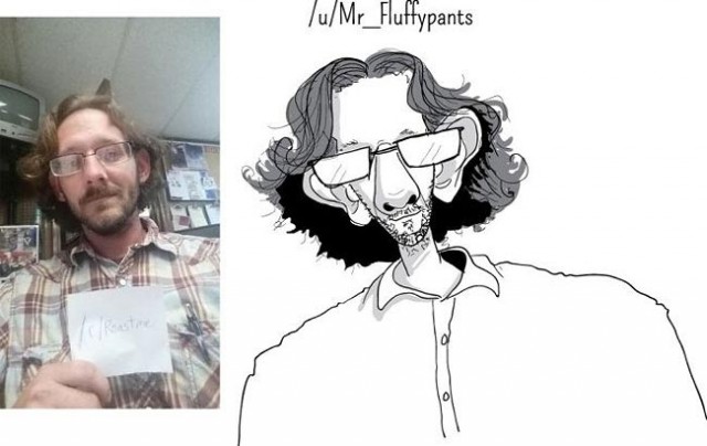 "Поджарь меня": когда люди просят художника нарисовать на них обидную карикатуру