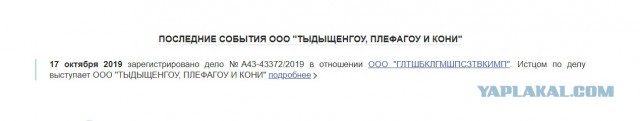 Название ООО (ЯПовцы?)