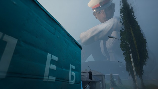 В Steam выходит игра, где вам нужно сбежать от гигантского милиционера, который ловит вас пальцами