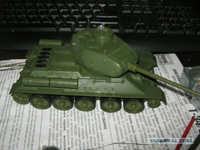 Оживление стендовой модели от звезды Т-34-85