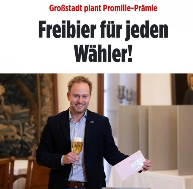 В Германии раздают халявное пиво