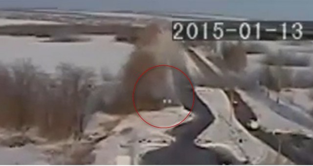 Видео разрыва градов.