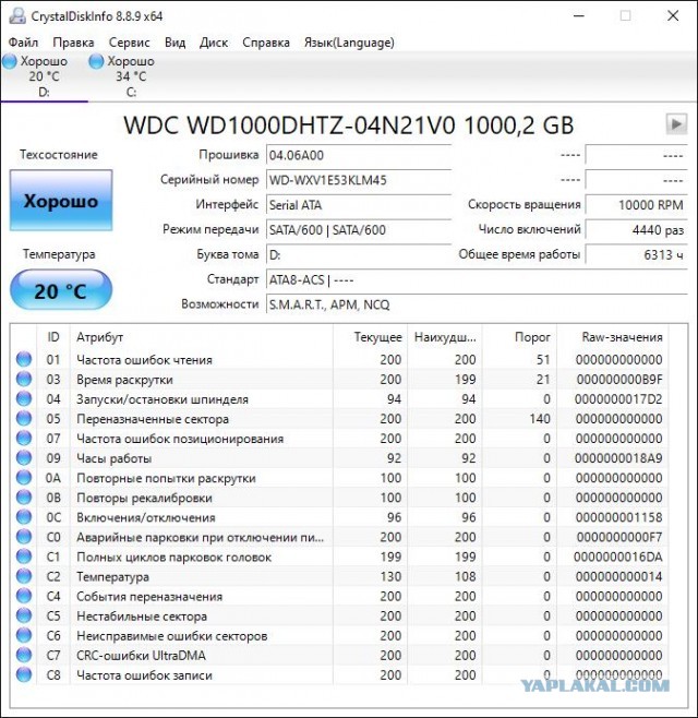 Продам 1тб HDD WD1000HTZ Velociraptor МСК