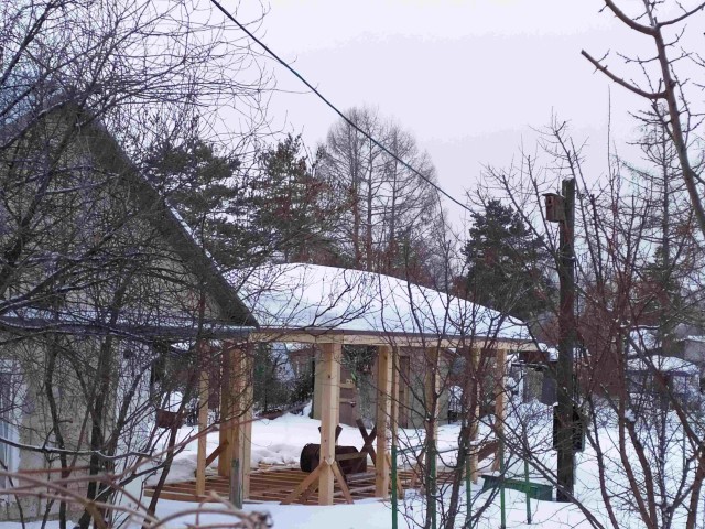 Беседка на даче своими руками
