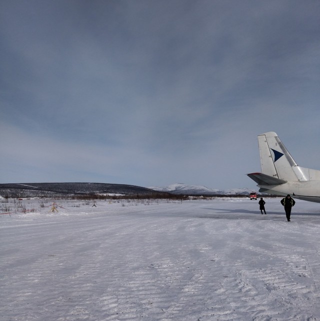 Ан-26. Зимний морозный взлёт
