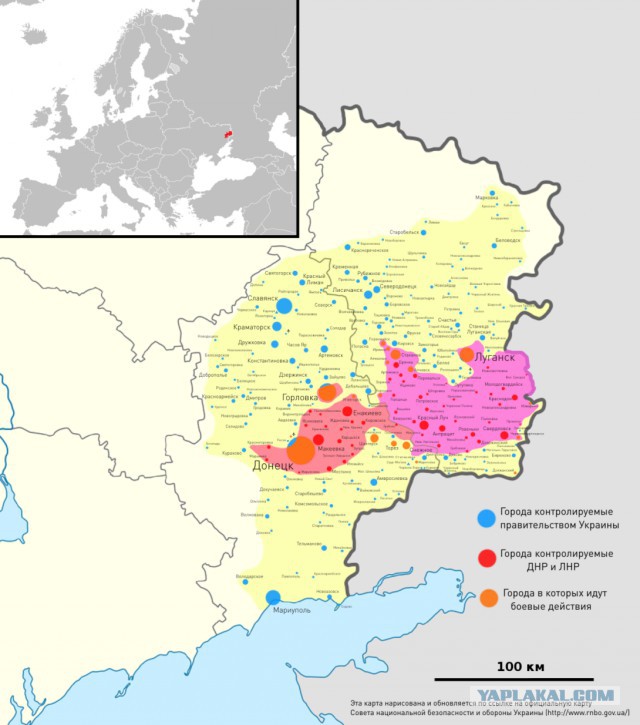 Военное противостояние Киева и Новороссии