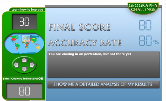 Geography challenge