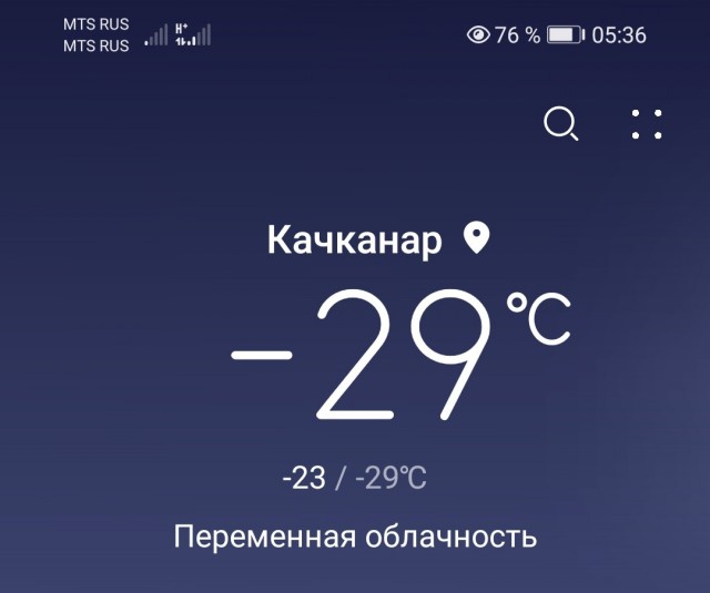 Северный градусник