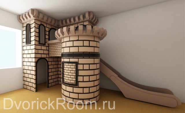 Рыцарский зАмок в детской.