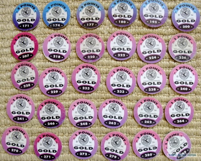 Кэпсы / сотки / фишки