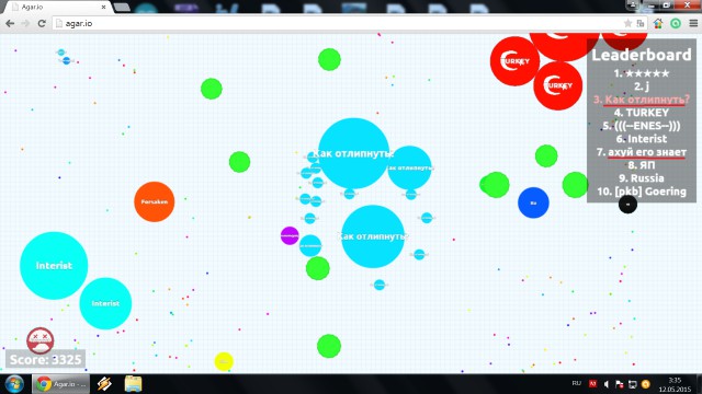 Симулятор жизни: agar.io