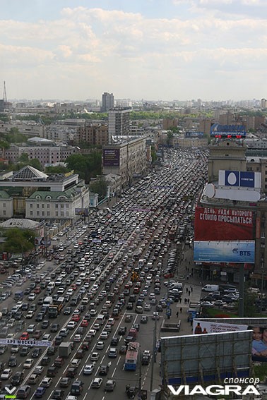 Виагра - спонсор московских пробок
