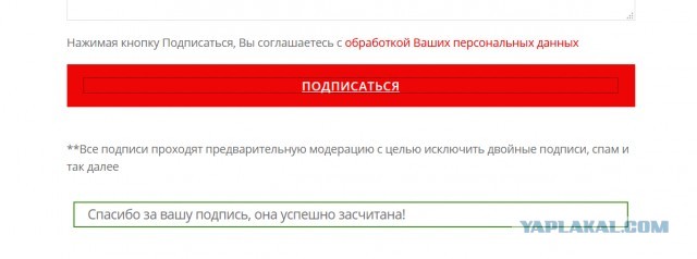 РКН заблокирован сайт противников поправок в Конституцию